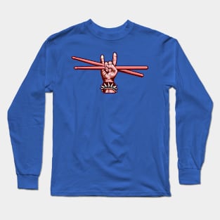 Rock Drummer Sticks Long Sleeve T-Shirt